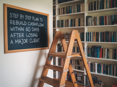 Step-by-step plan to rebuild cashflow within 60 days after losing a major client