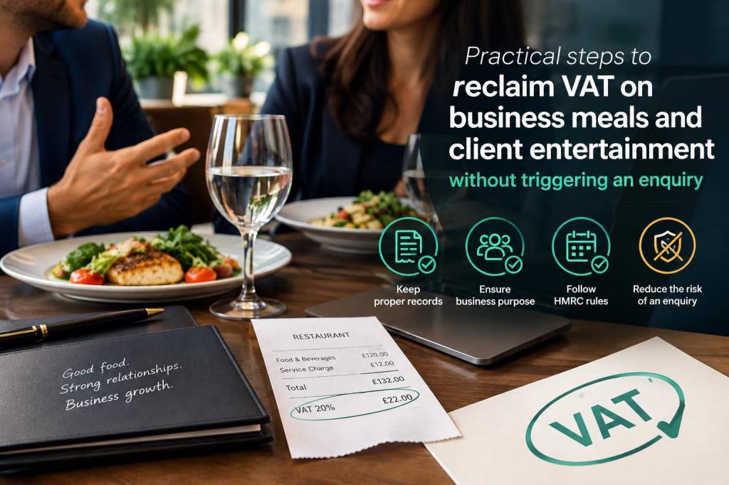 Practical steps to reclaim vat on business meals and client entertainment without triggering an enquiry