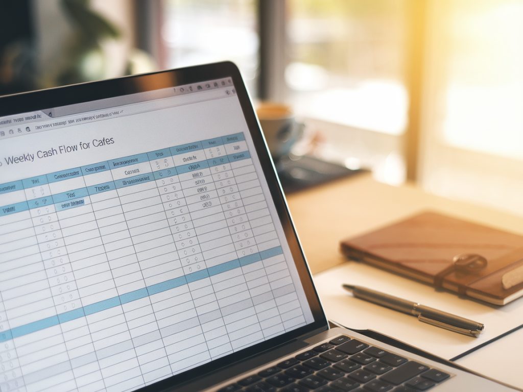 How to use free spreadsheet templates to manage weekly cashflow for cafés